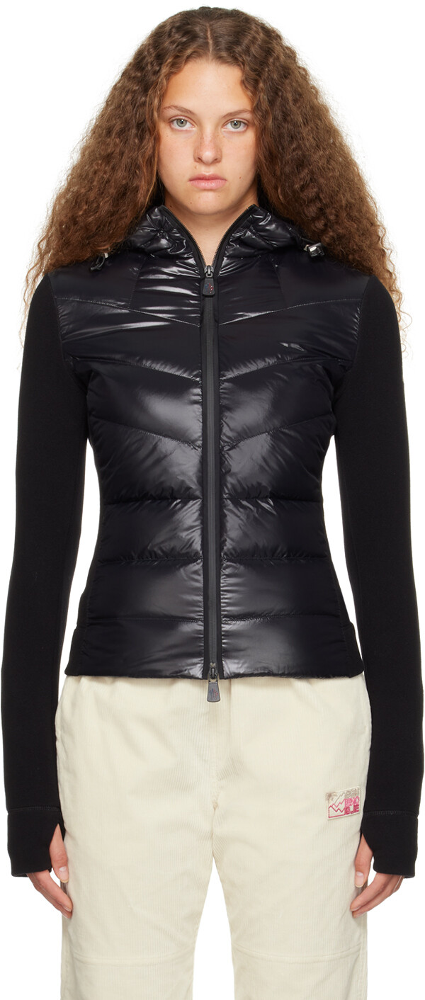

Moncler Grenoble Черная стеганая толстовка с капюшоном, Черный, Moncler Grenoble Черная стеганая толстовка с капюшоном