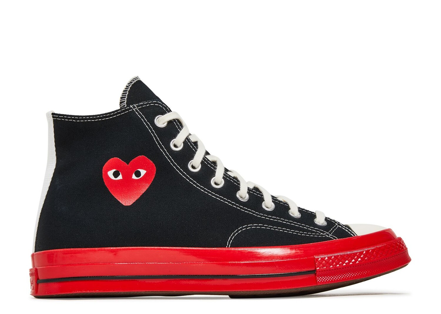 Кроссовки Converse Comme Des Garçons Play X Chuck 70 High 'Black Red', черный