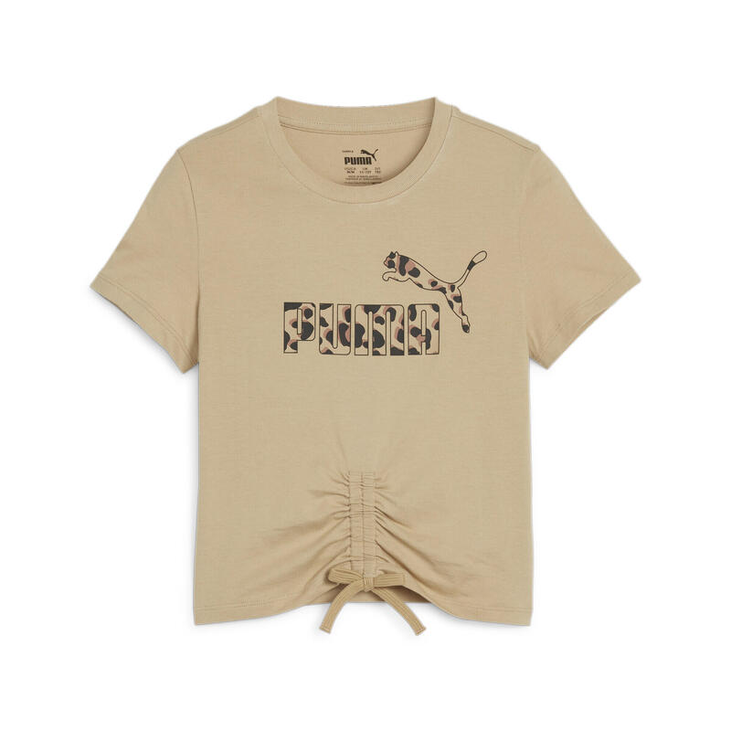 Детская футболка с узлом ESS+ ANIMAL PUMA Prairie Tan Beige