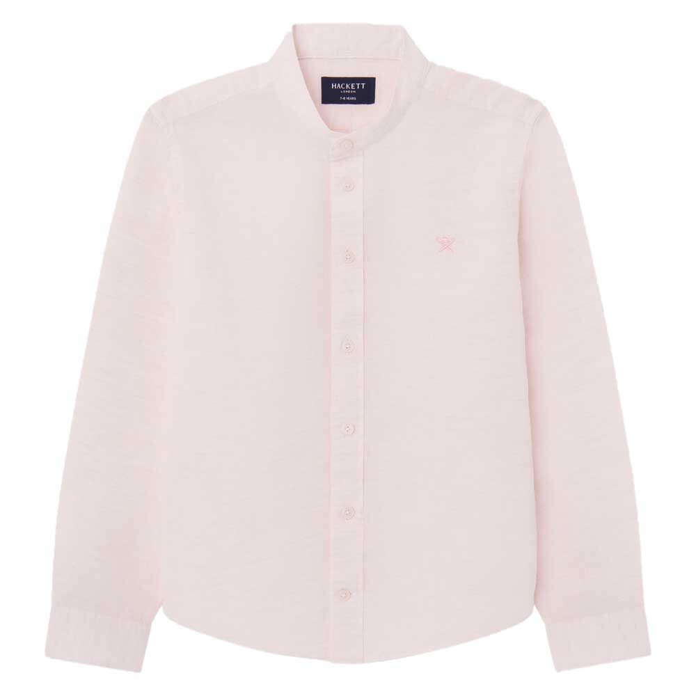 

Рубашка с длинным рукавом Hackett Cotton Lin Porter Kids, розовый