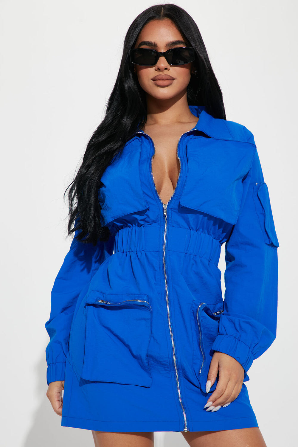 

Мини платье Fashion Nova D8446C, роял