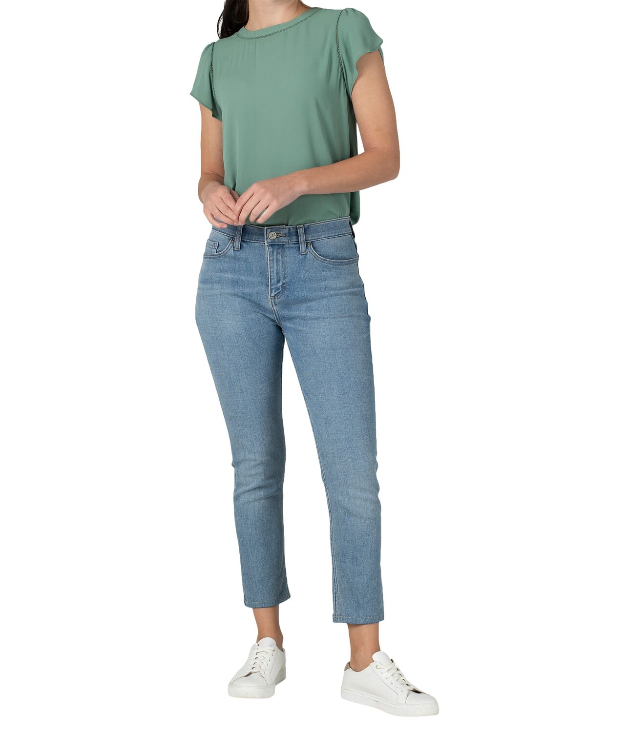 

Джинсы Lee, Ultra Lux Cigarette Crop Slim Fit Mid-Rise