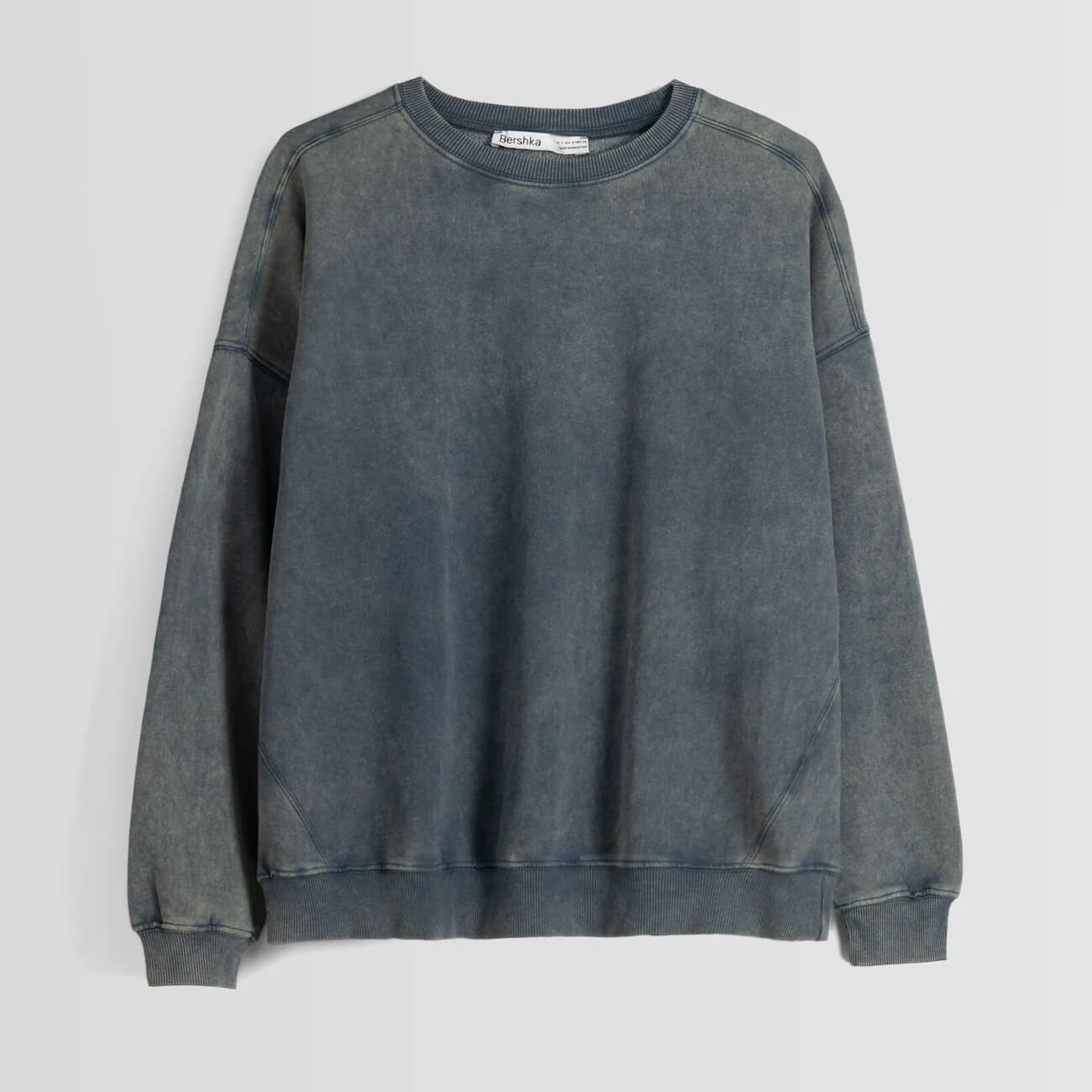 

Свитшот Bershka Oversized, сине-зеленый