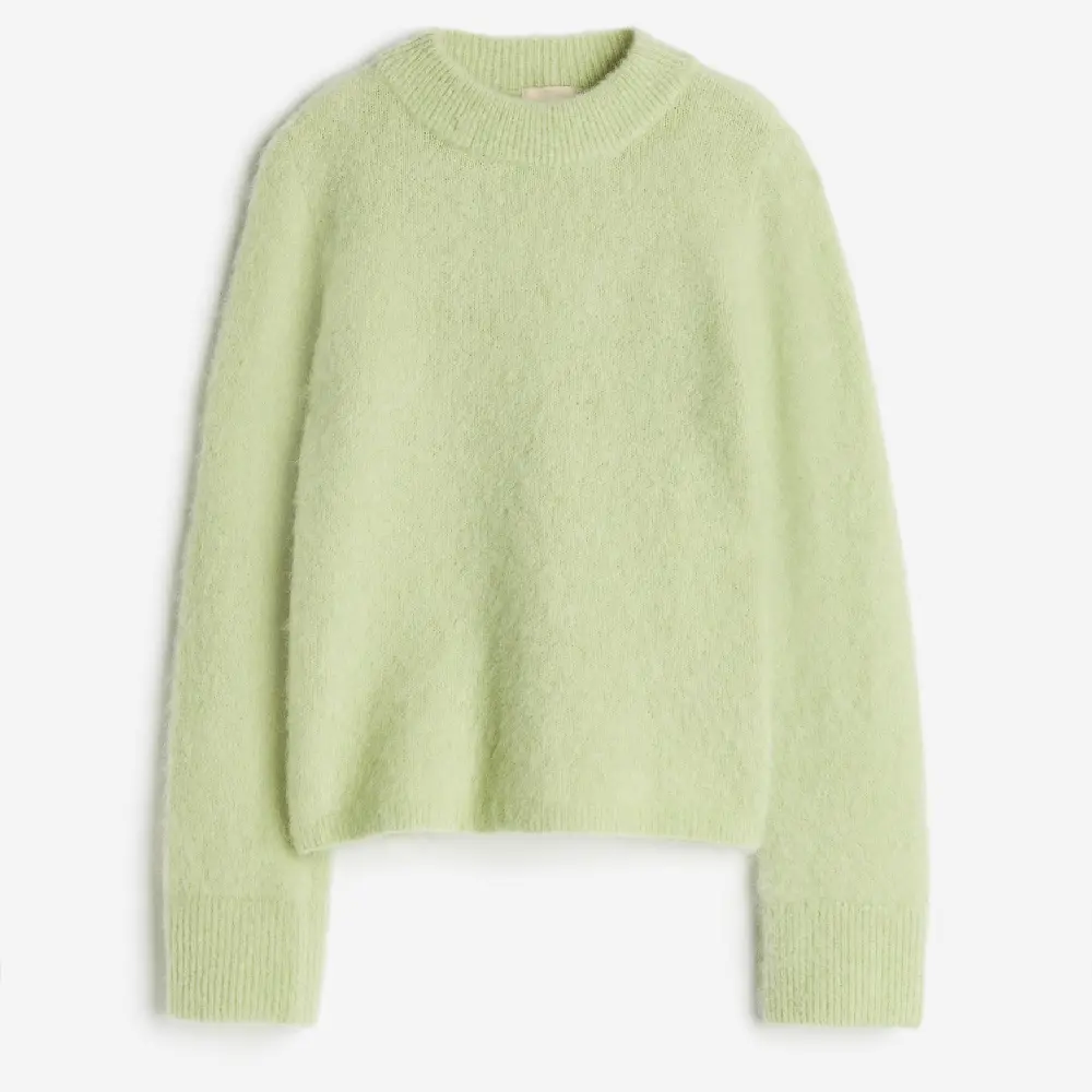 

Свитер H&M Mohair-blend, светло-зеленый