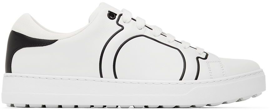 

Бело-черные кроссовки Gancini Ferragamo
