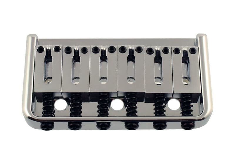 

Бридж без тремоло, стальные седла - CHROME Allparts SB-5107-010