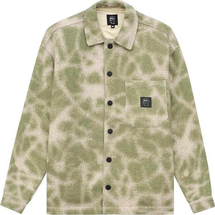 

Рубашка Brain Dead Fireworks Yarn Dyed Flannel Shirt 'Moss', зеленый