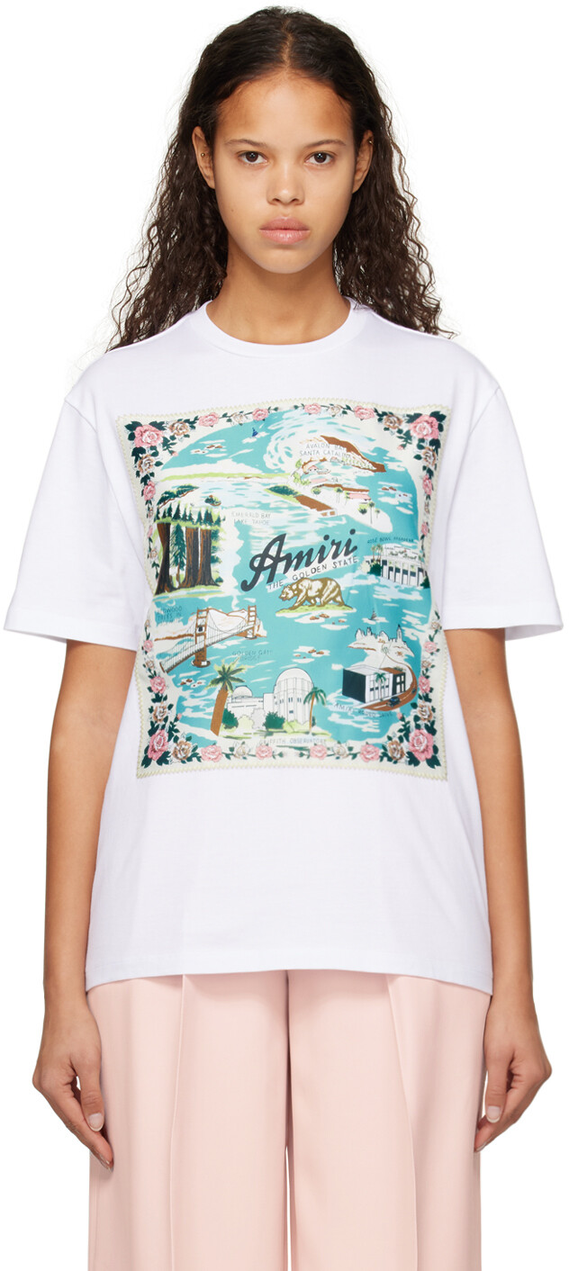 

Белая футболка «Калифорния» AMIRI