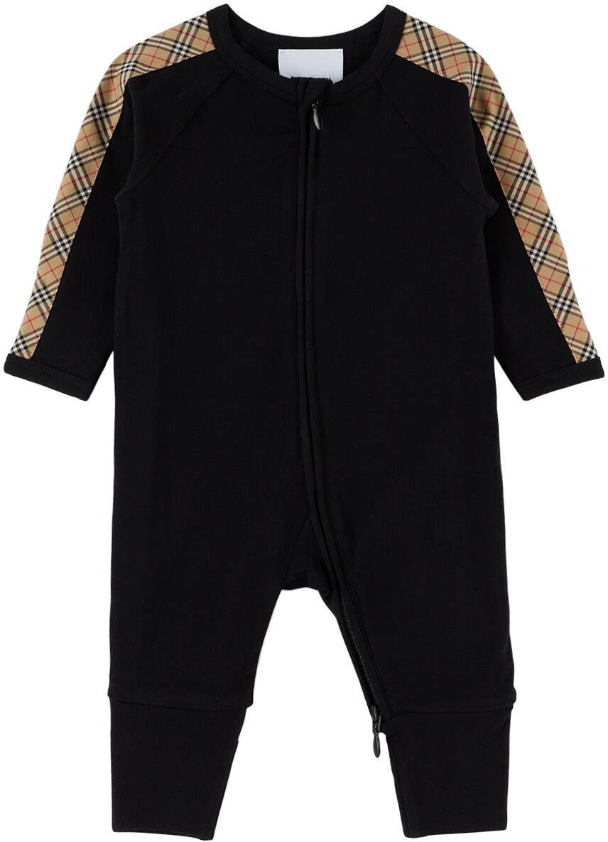 

Комплект из трех предметов Baby Black Check Burberry