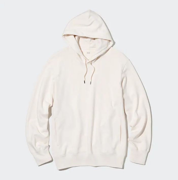 Толстовка Uniqlo Colour Block Sweat Hoodie, белый - фото