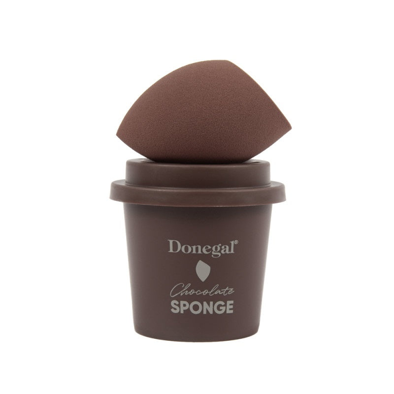 Donegal Спонж для макияжа Morning Coffee в футляре Chocolate Sponge 4352
