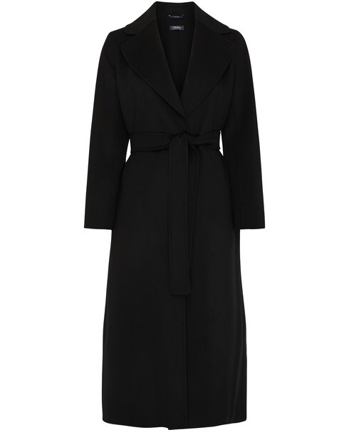 

Длинное пальто Poldo с поясом S Max Mara, черный