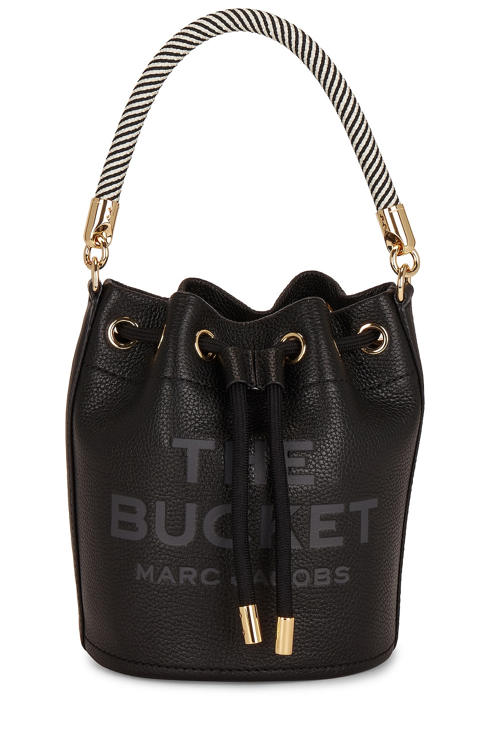 Сумка Marc Jacobs The Leather Bucket, черный бежевая сумка the leather mini bucket marc jacobs