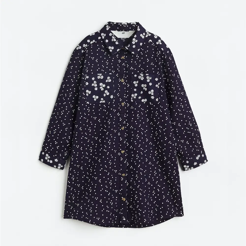 

Платье H&M Kids Shirt, темно-синий