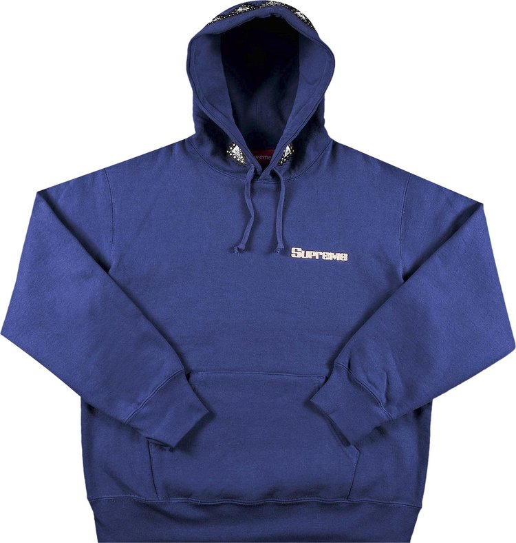 

Толстовка Supreme Pharaoh Studded Hooded Sweatshirt 'Washed Navy', синий