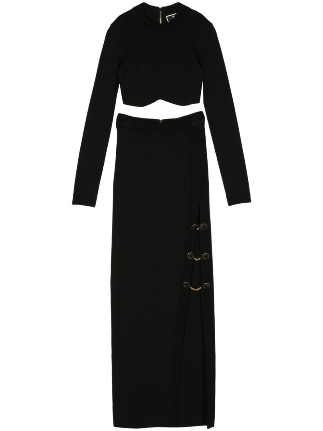 

Elisabetta Franchi трикотажный комплект из топа и юбки, черный