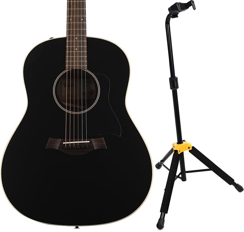 

Акустическая электрогитара Taylor American Dream AD17e Walnut - Комплект Blacktop с подставками Hercules GS414B PLUS Одинарная подставка для гитары с системой автоматического захвата