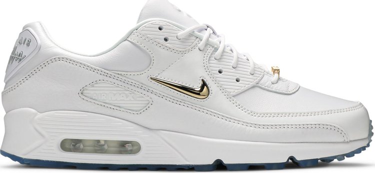 White nike hot sale gold tick