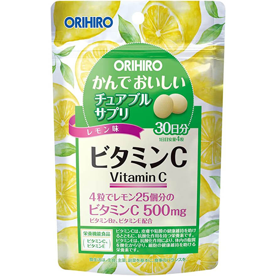 Витамин С Orihiro, 120 жевательных таблеток orihiro хлорелла таблетки 1400 шт