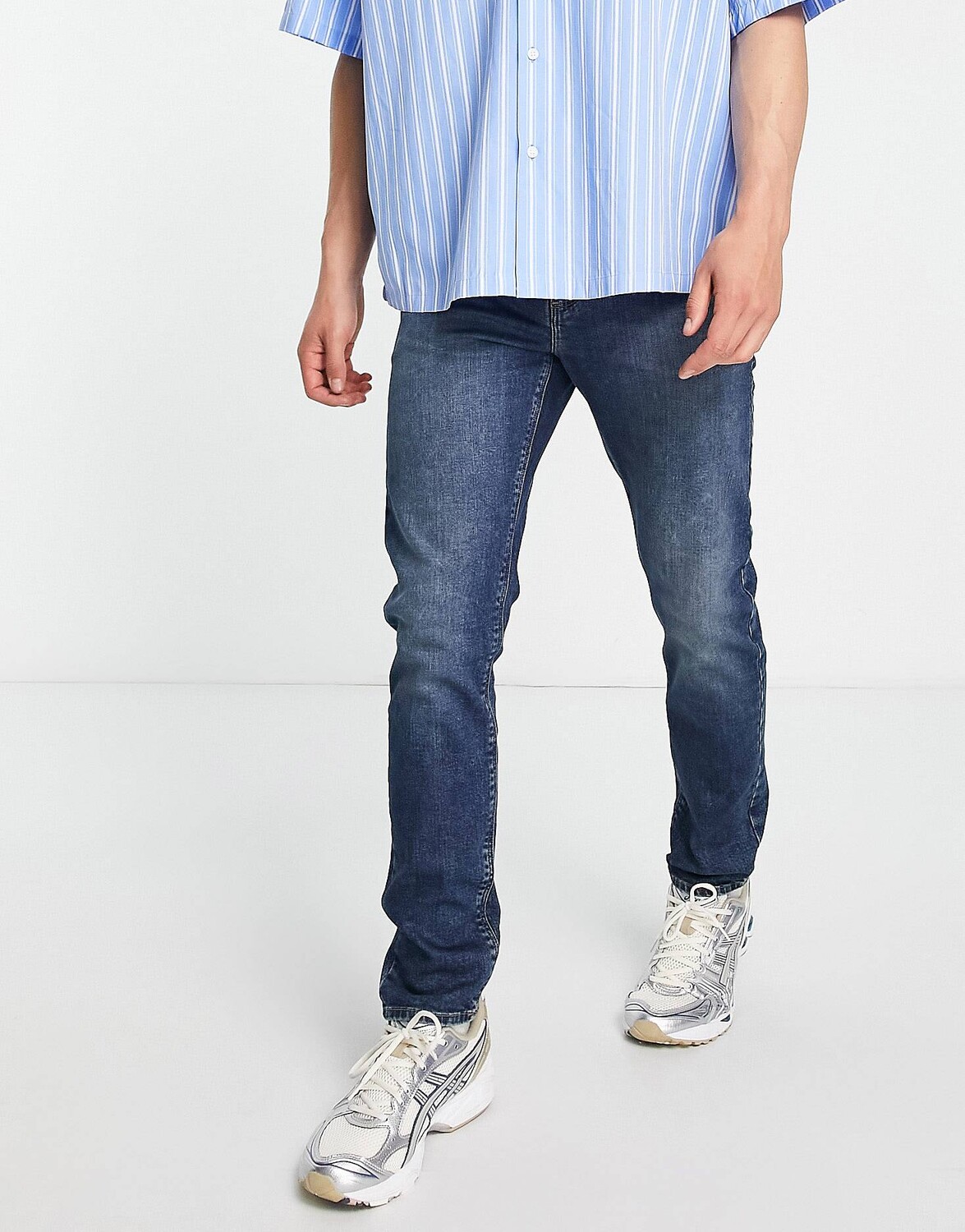 

Темно-синие джинсы скинни стрейч ASOS DESIGN