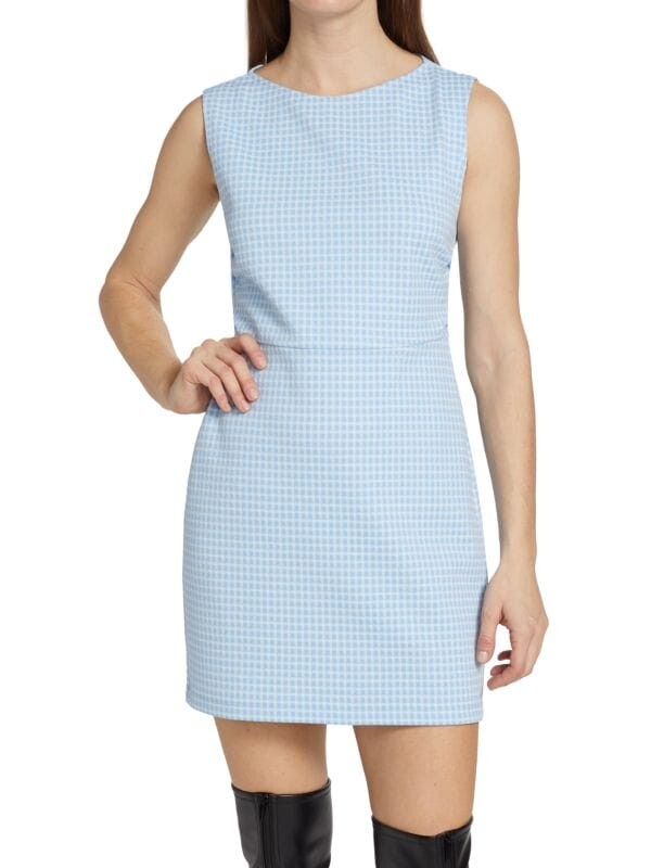 

Платье-футляр в клетку siega Rachel Comey Baby blue