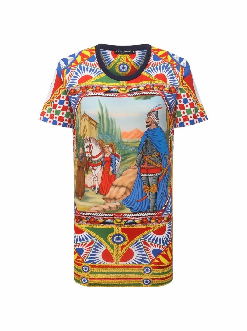 

Футболка с принтом Carretto Dolce&Gabbana, Коричневый
