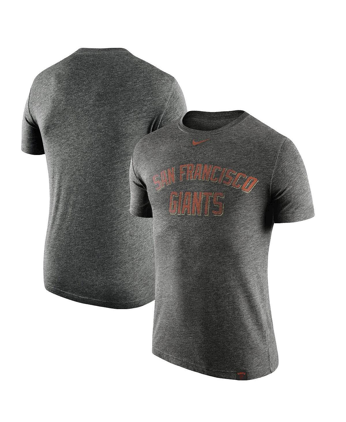 

Мужская футболка hither black san francisco giants tri-blend dna performance Nike, мульти