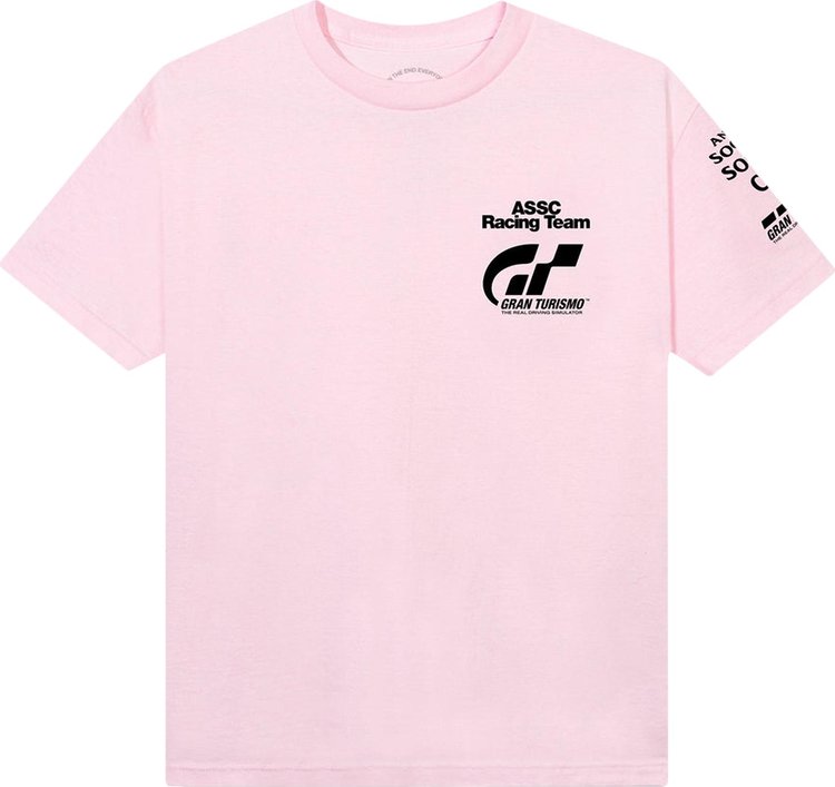 Футболка Anti Social Social Club x Gran Turismo Logo Tee 'Pink', розовый - фото