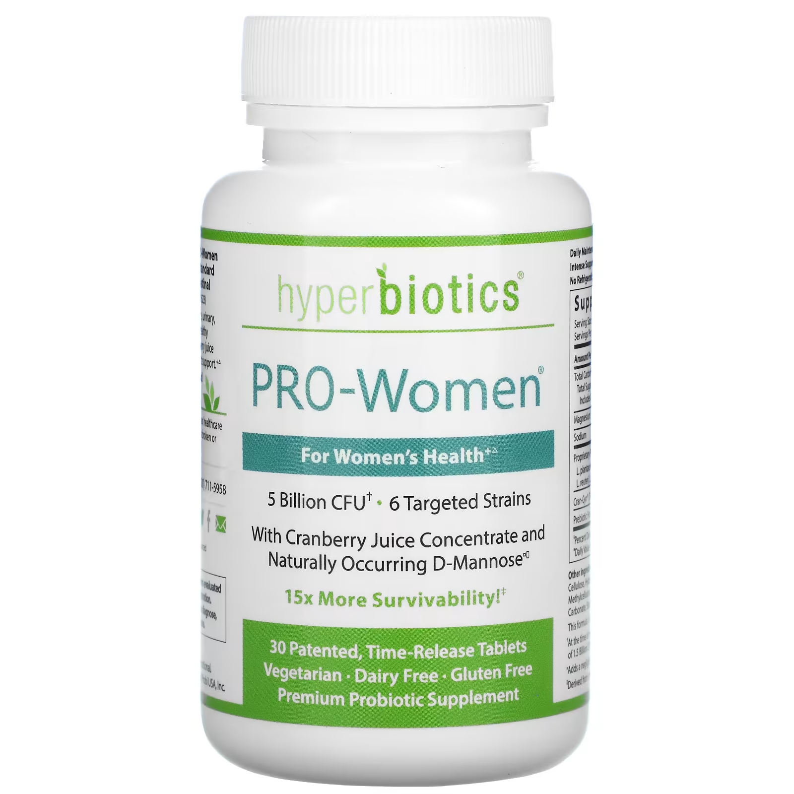 цена Пробиотическая Добавка Hyperbiotics PRO-Women, 30 таблеток