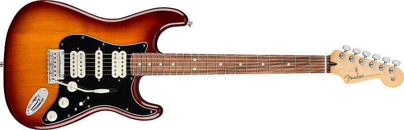Fender Player Stratocaster HSH, накладка на гриф Pau Ferro, цвет Tobacco Sunburst — MX22257145