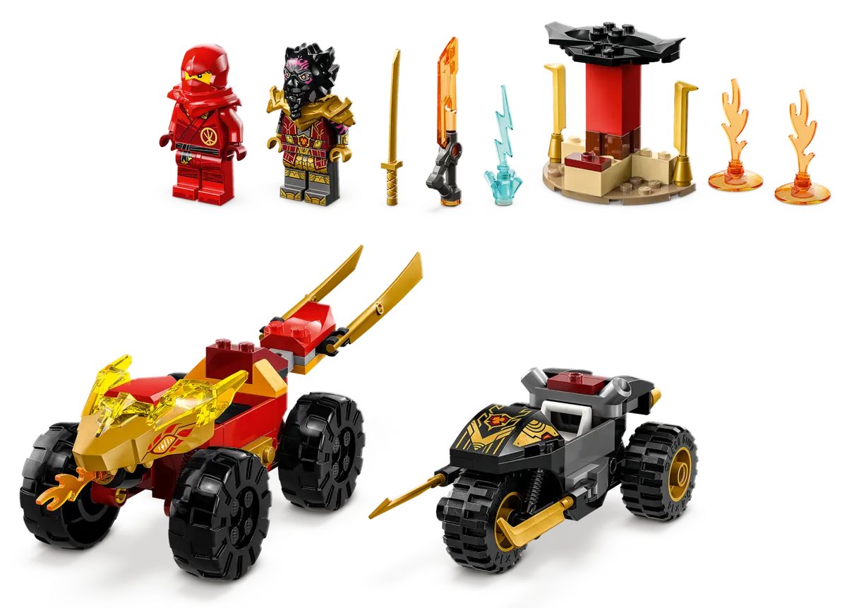 Lego Ninjago Kai And Ras s Car and Bike Battle 71789 103 CDEK.Shopping