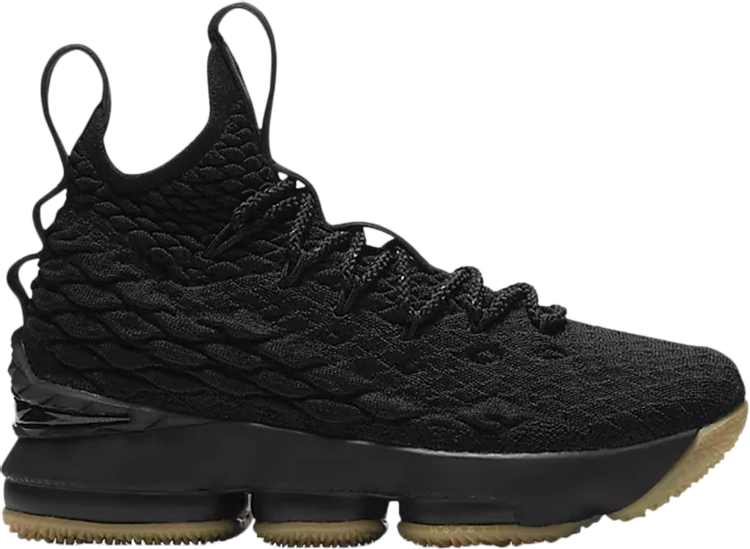 

Кроссовки Nike LeBron 15 GS 'Black Gum', черный