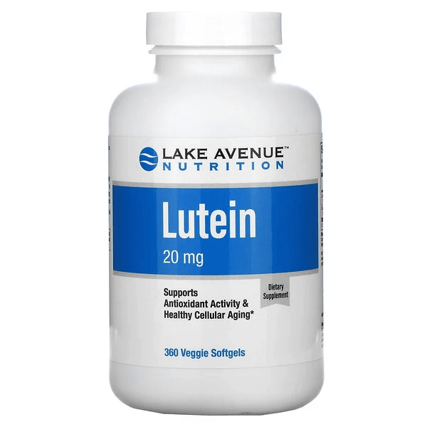 Лютеин, 20 мг, 360 растительных мягких таблеток, Lake Avenue Nutrition lake avenue nutrition лютеин 20 мг 360 растительных мягких таблеток