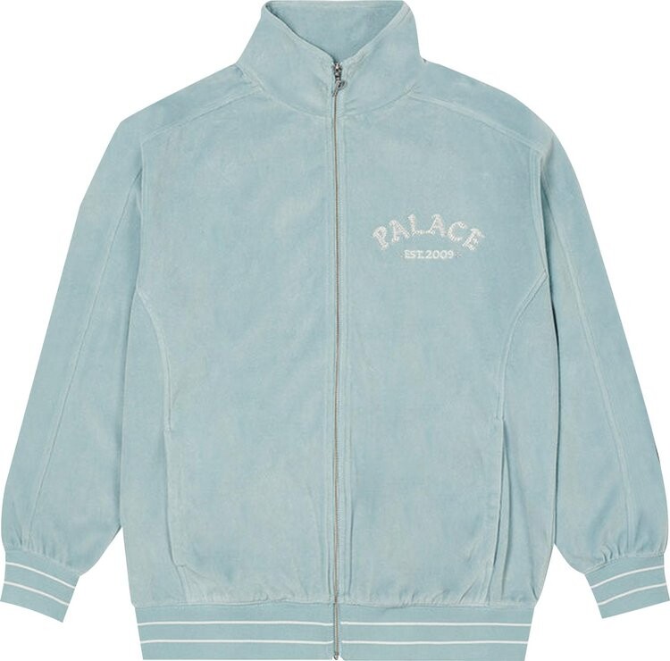 

Топ Palace Galore Velour Track Top 'Light Blue', синий