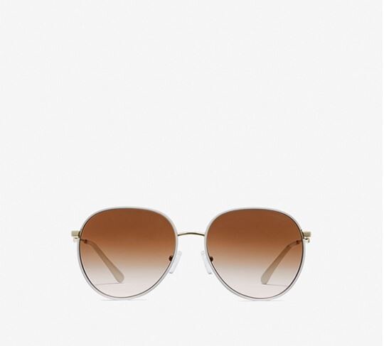 

Солнцезащитные очки-авиаторы Michael Kors Empire Aviator, белый