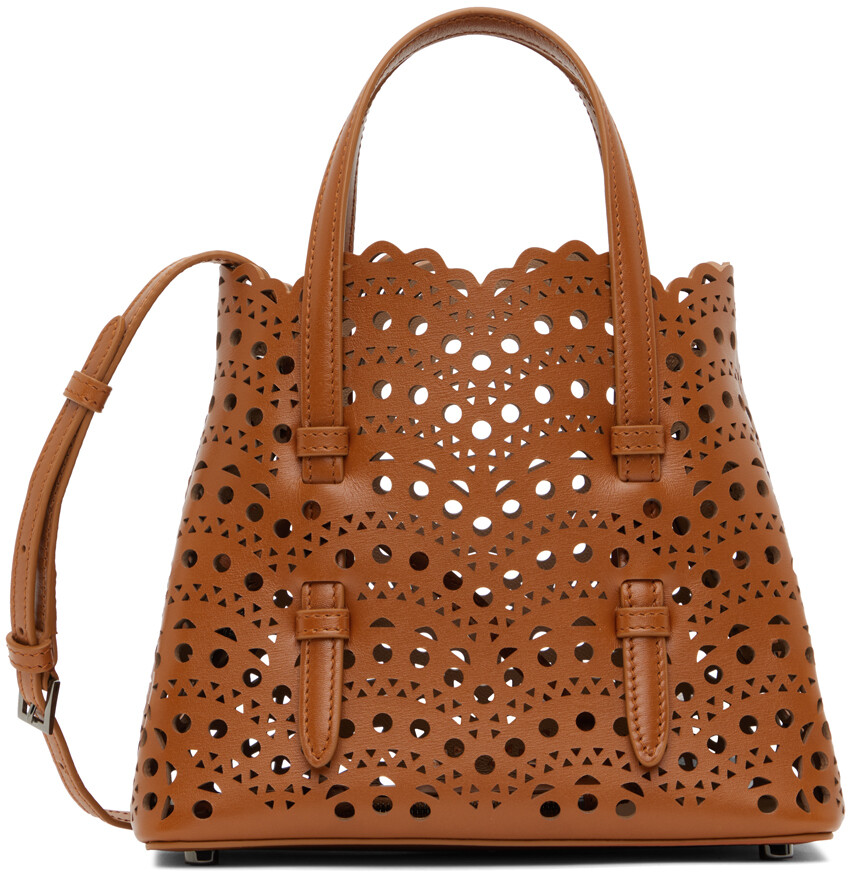 

Коричневая сумка Mina 20 ALAÏA, Коричневый