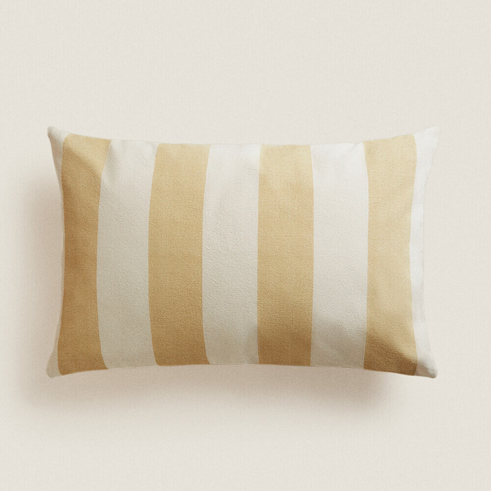 

Чехол на подушку Zara Home Striped, жёлтый