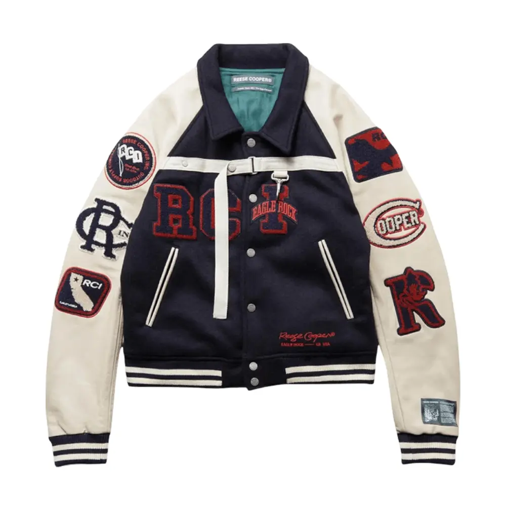 

Куртка-бомбер Reese Cooper Two Steps Forward Wool Varsity, мультиколор