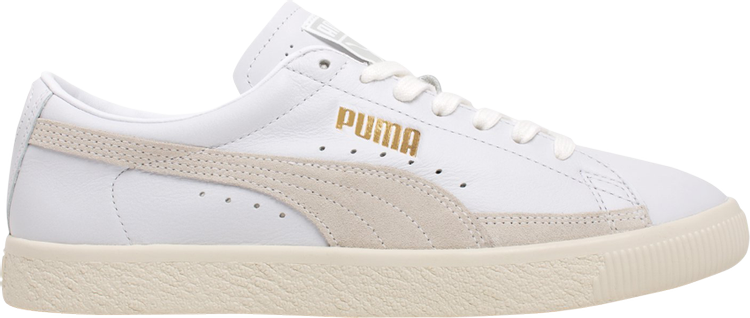 Кроссовки Puma Basket Lux White, белый кроссовки superdry basket lux white oxblood