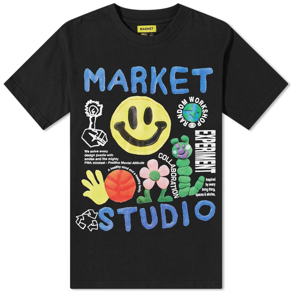

Футболка Market Smiley Collage Tee, Серый