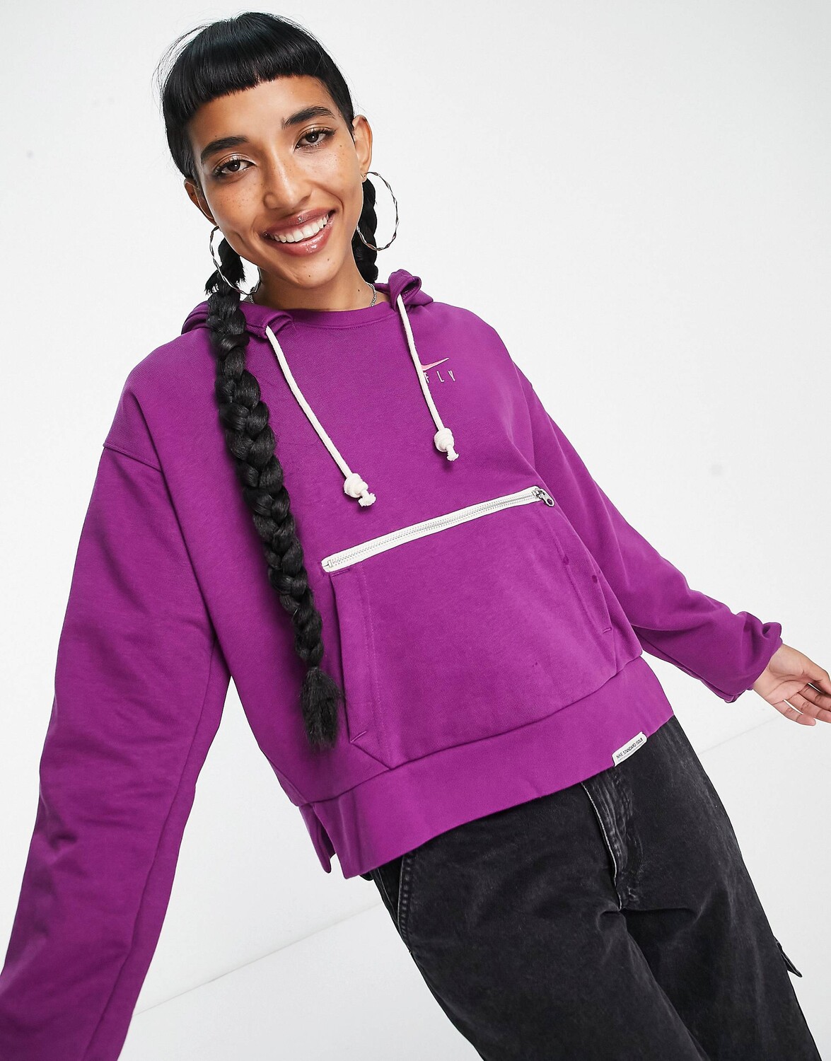 

Фиолетовая худи Nike Basketball Standard Issue Dri-FIT, Фиолетовый