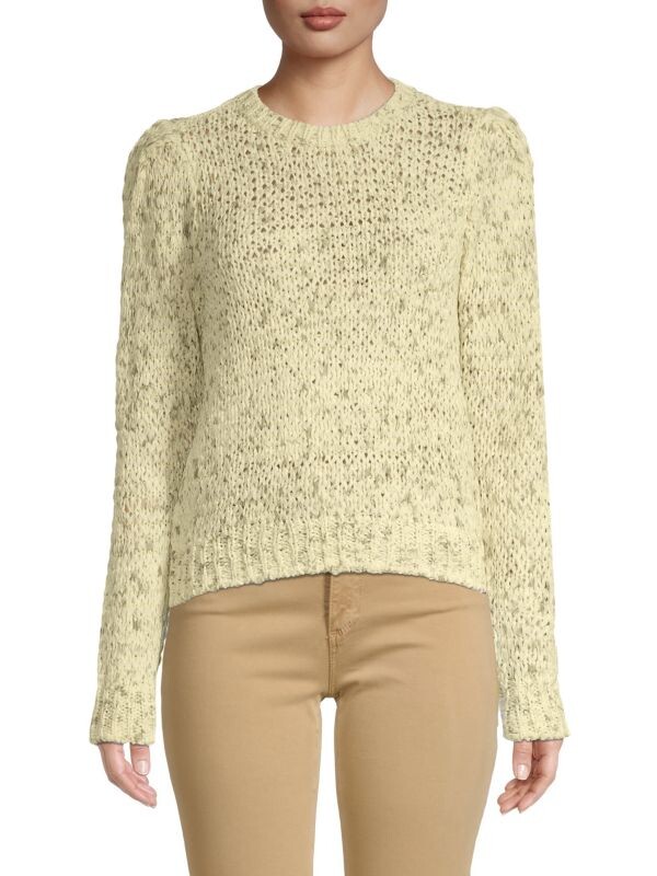 

Свитер с круглым вырезом меланжевой вязки Calvin Klein Beige