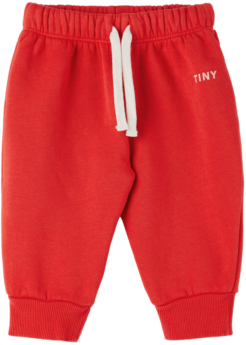 

Детские красные брюки с логотипом TINYCOTTONS