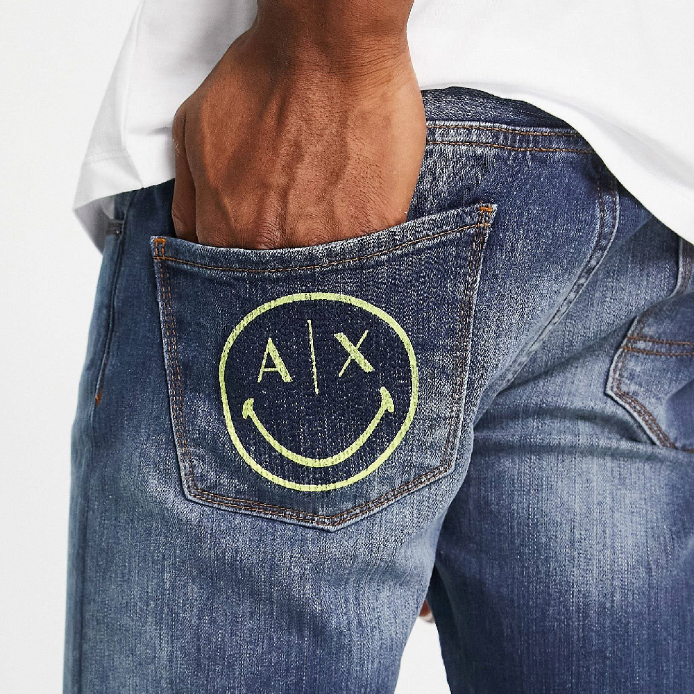 Armani Exchange x Smiley Face Skinny Leg