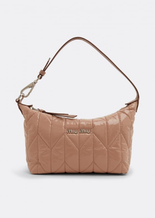 

Сумка MIU MIU Miu Spirit ciré mini-bag, бежевый