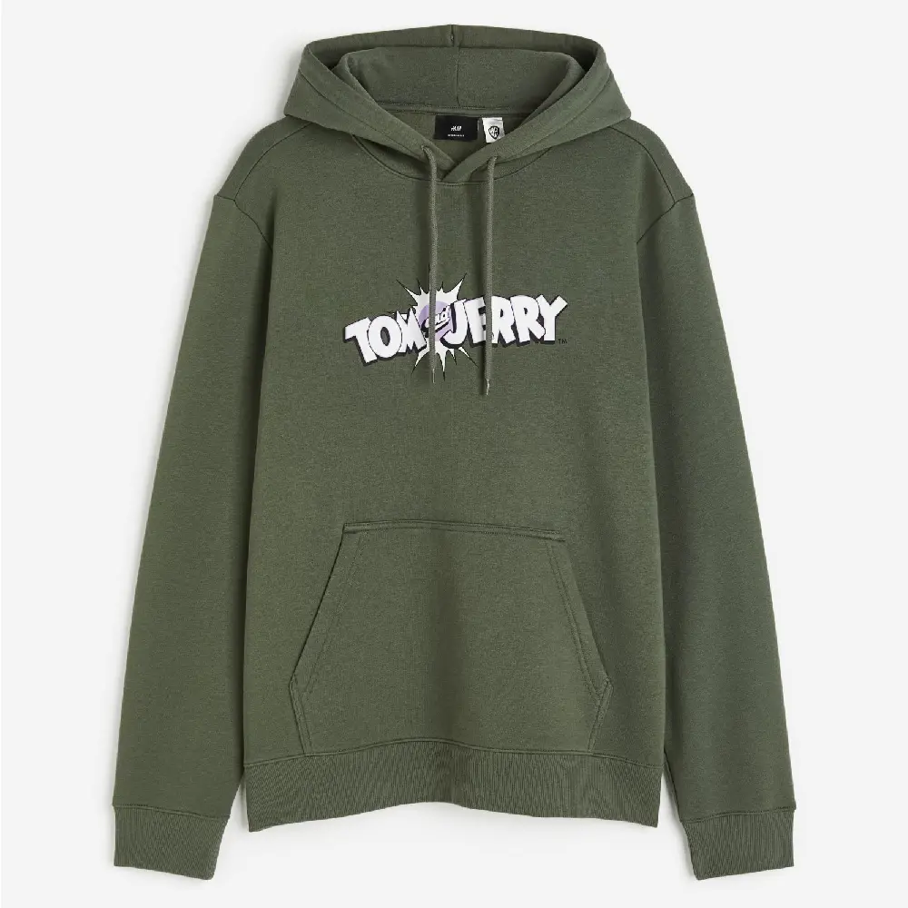 

Толстовка H&M Regular Fit Red Tom and Jerry, темно-зеленый