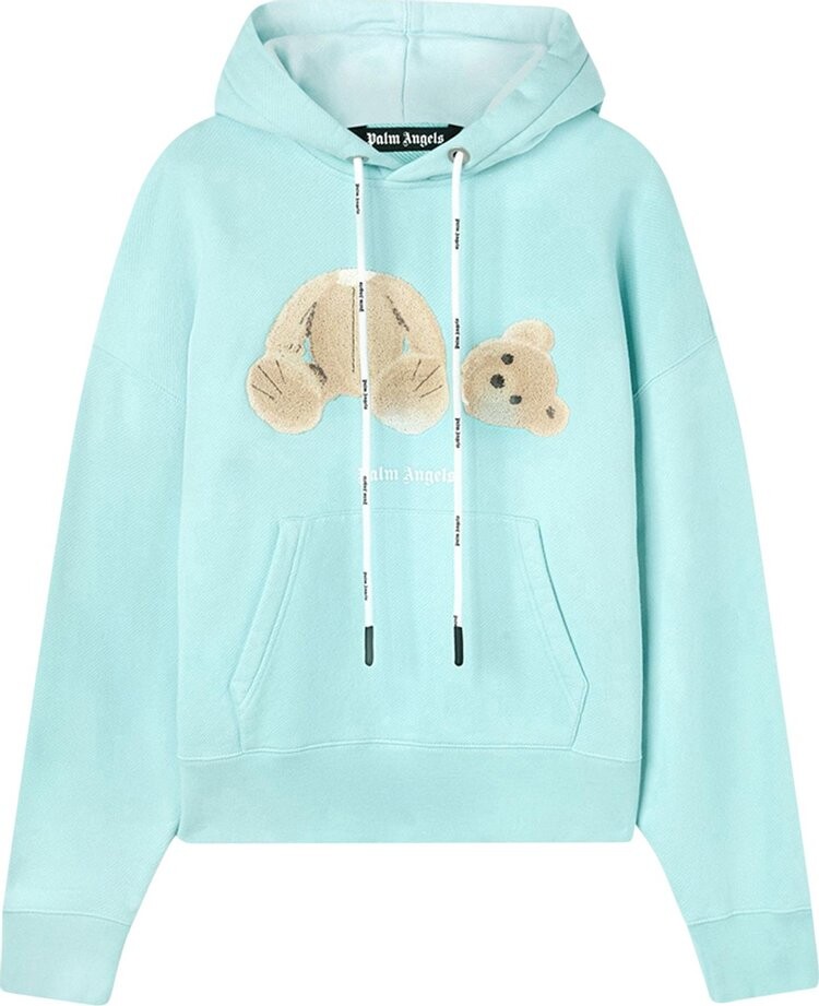 

Худи Palm Angels PA Bear Hoody 'Light Blue/Brown', синий