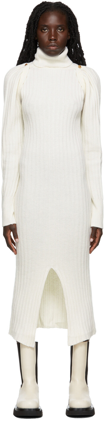 

Платье Off-White из шерсти в рубчик Recto