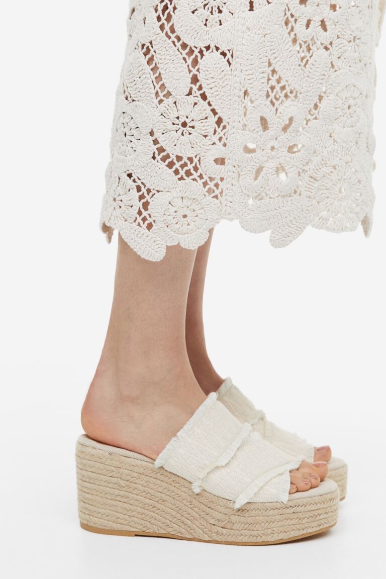 

Эспадрильи на танкетке H&M, белый