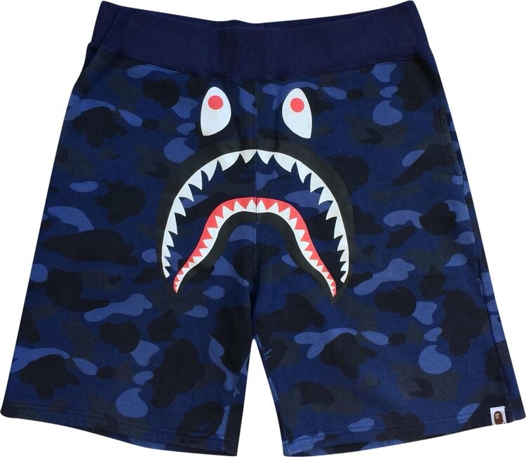 

Шорты BAPE Camo Shark Sweat Shorts 'Navy', синий